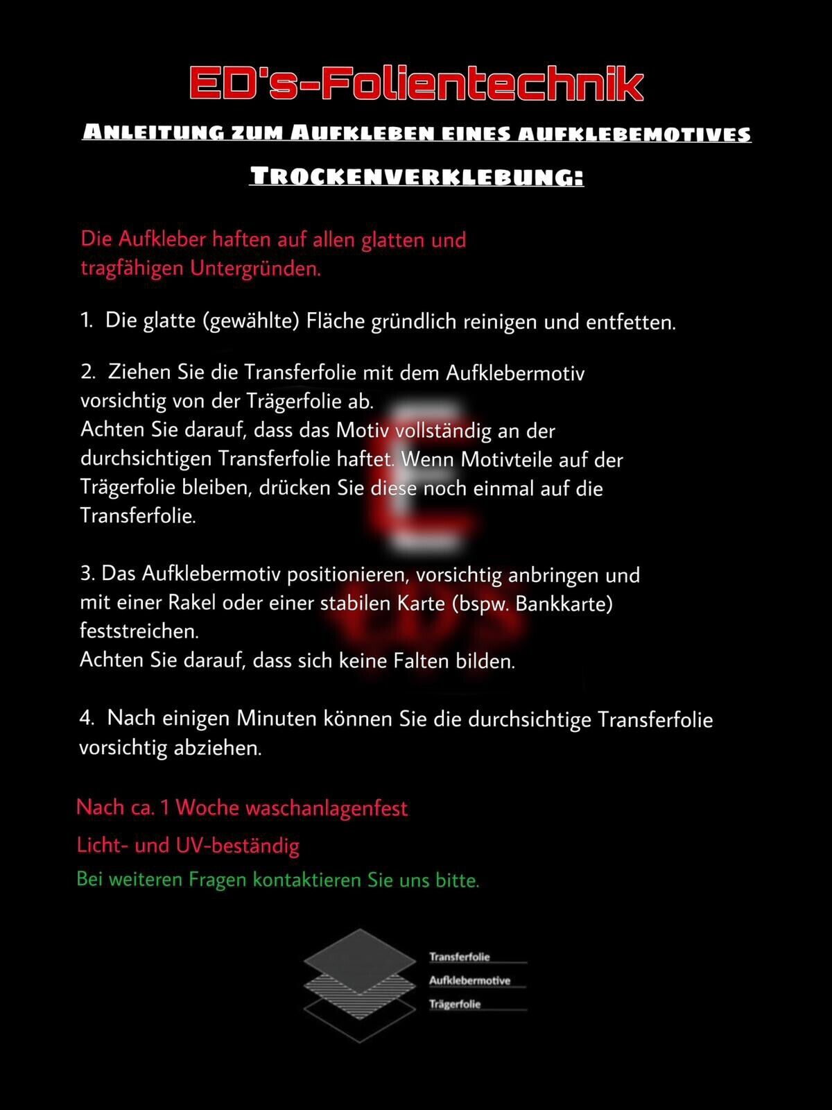 Performance Bremslicht Aufkleber