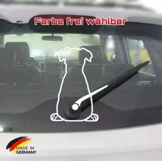 Beweglicher Hund Scheibenwischer Aufkleber #4