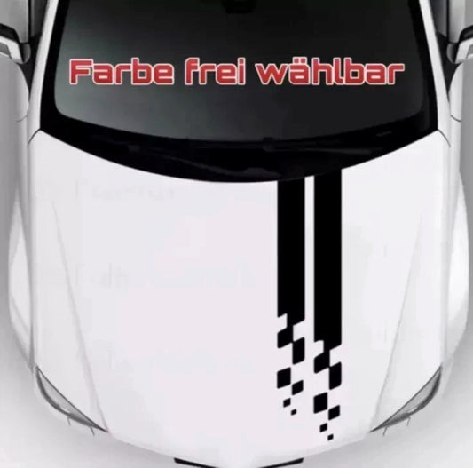 Motorhaube Auto Aufkleber Streifen #11
