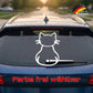 Beweglicher Katze Scheibenwischer Aufkleber #149