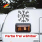 Kompass Windrose Aufkleber Wikinger Odin für Camper & Wohnmobil