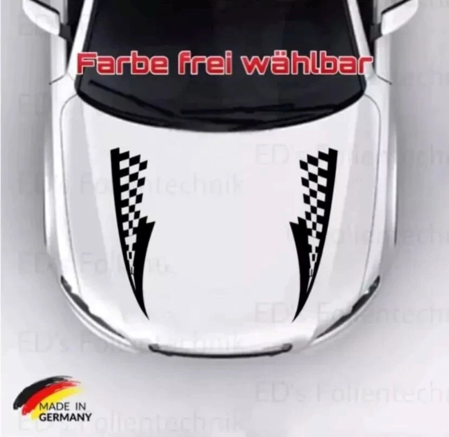 Motorhaube Auto Aufkleber Racing #23