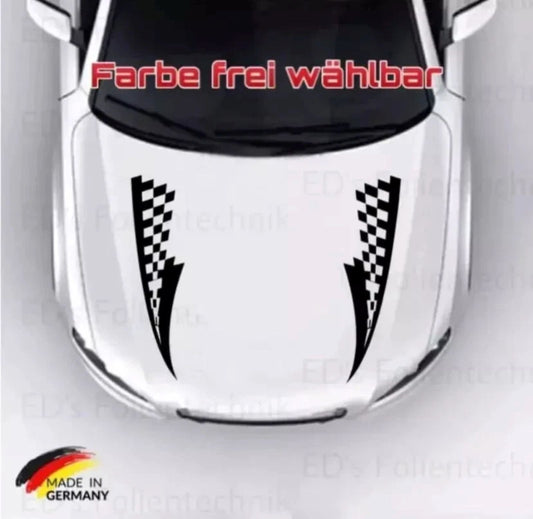 Motorhaube Auto Aufkleber Racing #23