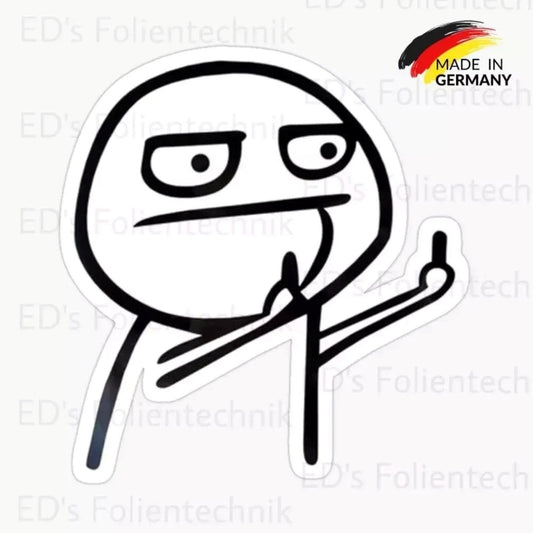 2x Mittelfinger Fuck You Aufkleber Sticker #7