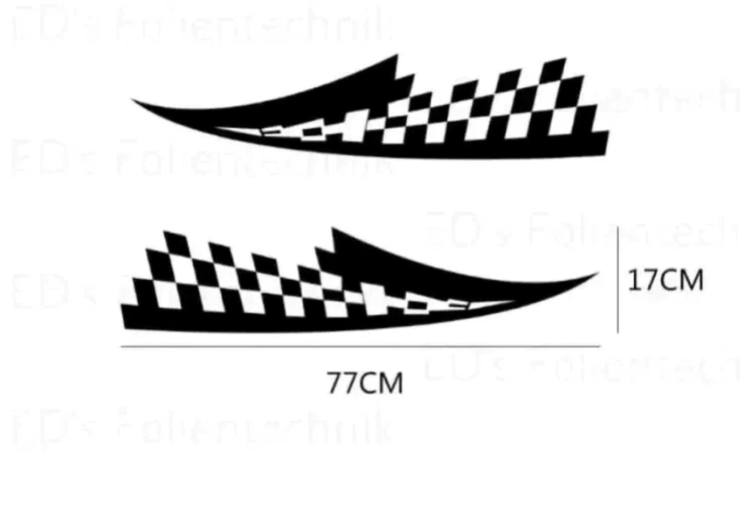 Motorhaube Auto Aufkleber Racing #23