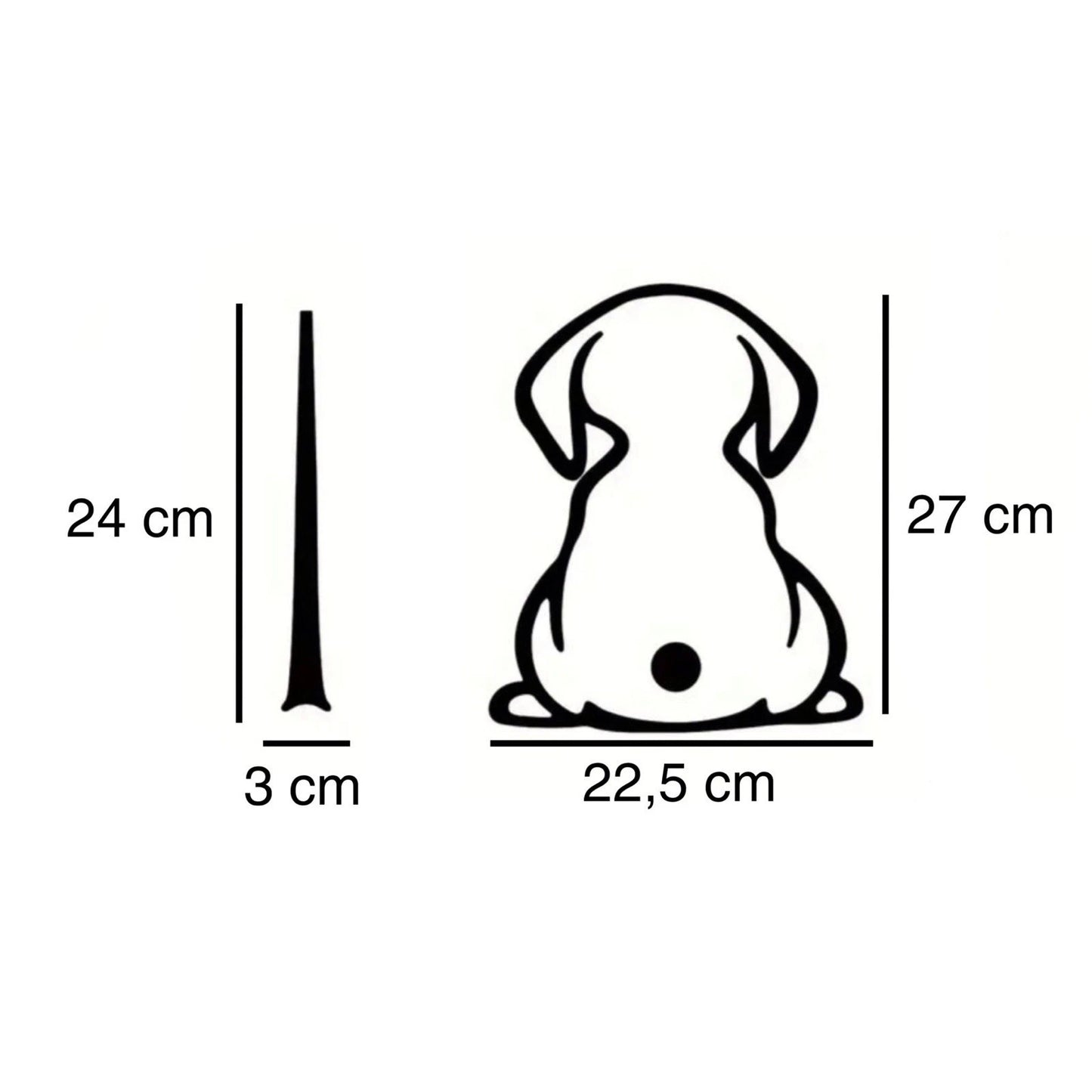 Beweglicher Hund Scheibenwischer Aufkleber #150