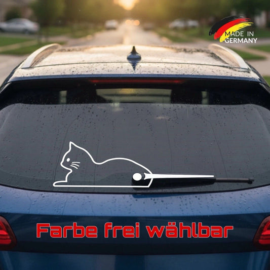 Beweglicher Katze Scheibenwischer Aufkleber #148