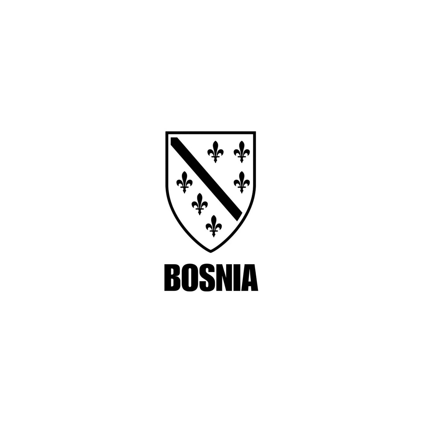 Bosna Aufkleber Bosnien und Herzegowina Flagge & Wappen #2