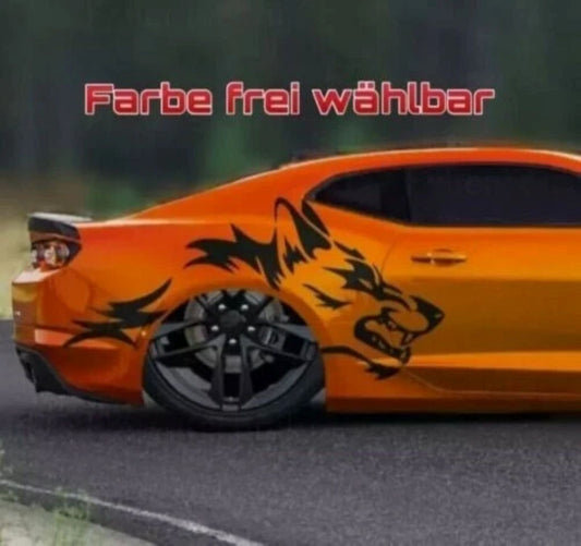 2x Wolf Auto Aufkleber Wolves 4x4 #13